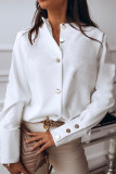 Fashion British Style Solid Patchwork O Neck Tops
