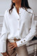 Fashion British Style Solid Patchwork O Neck Tops
