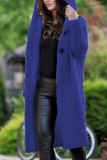 Fashion Casual Adult Solid Cardigan Hooded Collar Outerwear