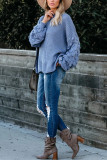 Fashion Street Solid Patchwork O Neck Tops