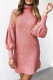 Fashion Street Solid Patchwork O Neck Princess Dresses
