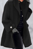 Fashion Casual Solid Patchwork Hooded Collar Outerwear