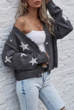 Fashion Street Print Patchwork V Neck Tops