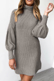Fashion Street Solid Patchwork O Neck Princess Dresses