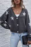 Fashion Street Print Patchwork V Neck Tops