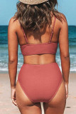 Fashion Simplicity Solid Patchwork Swimwears