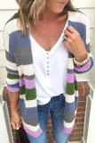 Fashion Street Striped Patchwork Tops