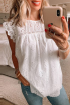 Fashion Casual Solid Patchwork O Neck Tops