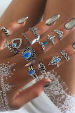 Fashion Vintage Patchwork Patchwork Rings