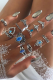Fashion Vintage Patchwork Patchwork Rings