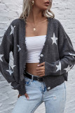 Fashion Street Print Patchwork V Neck Tops