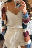 Fashion Street Striped Patchwork Tops