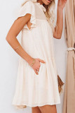 Fashion Casual Solid Patchwork O Neck Dresses