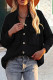 Fashion Casual Solid Pocket Turndown Collar Tops