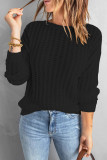 Fashion Casual Solid Patchwork O Neck Tops