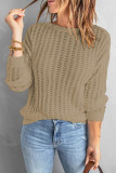 Fashion Casual Solid Patchwork O Neck Tops