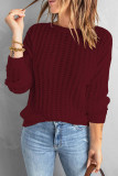 Fashion Casual Solid Patchwork O Neck Tops