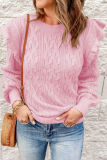 Fashion Casual Solid Patchwork O Neck Tops