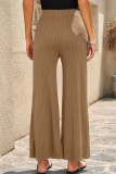 Casual Solid Solid Color Straight Mid Waist Straight Solid Color Bottoms
