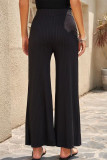 Casual Solid Solid Color Straight Mid Waist Straight Solid Color Bottoms
