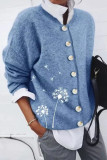 Party Print Patchwork V Neck Tops