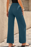 Casual Solid Solid Color Straight Mid Waist Straight Solid Color Bottoms