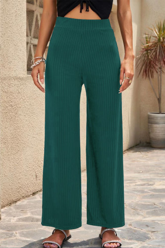 Casual Solid Solid Color Straight Mid Waist Straight Solid Color Bottoms
