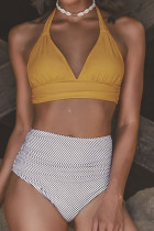 Fashion Sexy Solid Split Joint Frenulum Swimwears