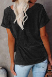 Fashion Casual Solid O Neck T-Shirts
