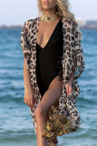 Fashion Vacation Leopard Swimwears Cover Up