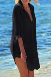 Fashion Vacation Solid Swimwears Cover Up