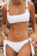 Vacation Solid Bandage Patchwork Swimwears
