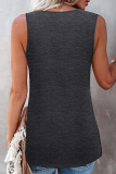 Casual Patchwork Lace Hollowed Out O Neck T-Shirts