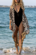 Fashion Vacation Leopard Swimwears Cover Up