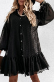 Fashion Street Solid Patchwork Mandarin Collar Long Sleeve Two Pieces