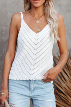 Fashion Street Solid Split Joint V Neck Tops