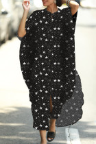 Fashion Vacation Print Asymmetrical Swimwears Cover Up