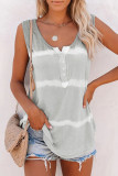 Fashion Casual Print Split Joint O Neck Tops