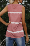 Casual Striped Basic O Neck Tops