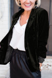 Casual Solid Patchwork V Neck Outerwear