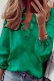 Casual Solid Color V Neck Blouses(6 Colors）
