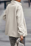 Casual Solid Patchwork Pocket Half A Turtleneck Outerwear