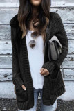 Fashion Casual Solid Cardigan Conventional Collar Tops