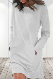 Casual Solid Solid Color O Neck Long Sleeve Dresses