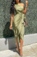 Elegant Solid Patchwork Frenulum Oblique Collar Pencil Skirt Dresses