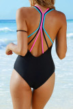 Fashion Simplicity Solid Backless Swimwears
