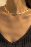 Fashion Daily Solid Patchwork Necklaces