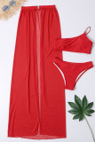 Fashion Simplicity Solid Split Joint Swimwears