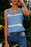 Casual Striped Basic O Neck Tops