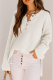 Casual Solid Buckle V Neck Tops